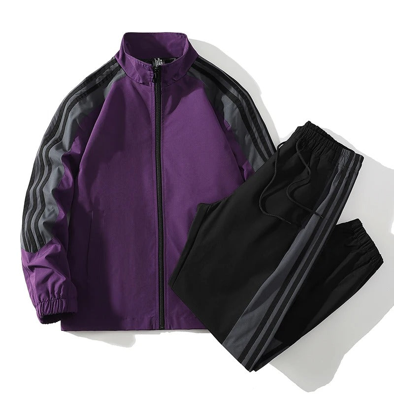 Klassiskt Stripe Tracksuit Set